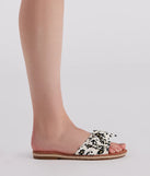 Darling Daisy Floral Print Sandals