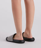 Luxe Lounge Rhinestone Strap Slides