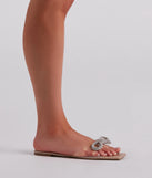 A Little Bit Of Glamour Rhinestone Bow Sandals