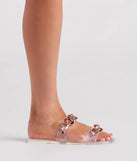 Trendy Strides Chain-Detail Jelly Sandals