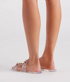 Trendy Strides Chain-Detail Jelly Sandals