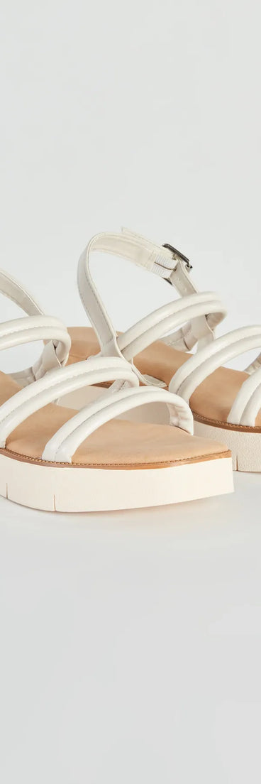 Casual Summer Stroll Strappy Platform Sandals