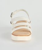 Casual Summer Stroll Strappy Platform Sandals