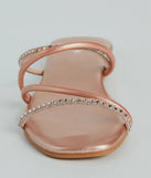 Effortless And Fab Rhinestone Strappy Flat Sandals