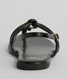 All Things Chic Strappy Charm Flat Sandals
