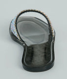 Slip Into Luxury Rhinestone Flat Jelly Sandals