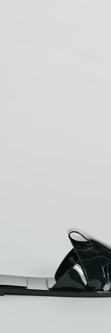 Playful Icon Flat Jelly Slide Sandals