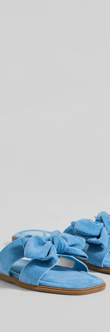 Tie The Knot Bow Strap Flat Sandals