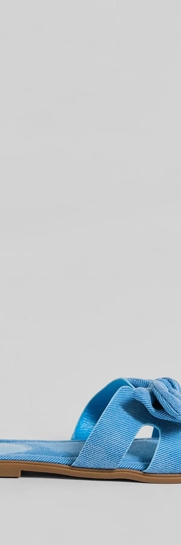 Tie The Knot Bow Strap Flat Sandals