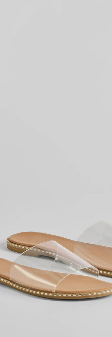 Clear Obsession PVC Flat Sandals