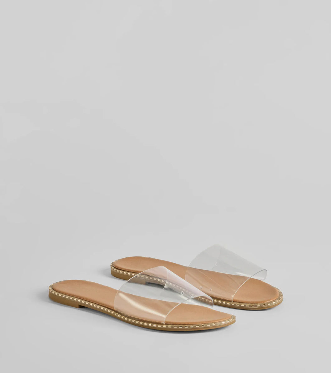 Clear Obsession PVC Flat Sandals & Windsor