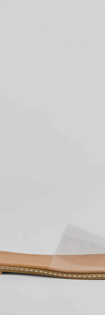 Clear Obsession PVC Flat Sandals