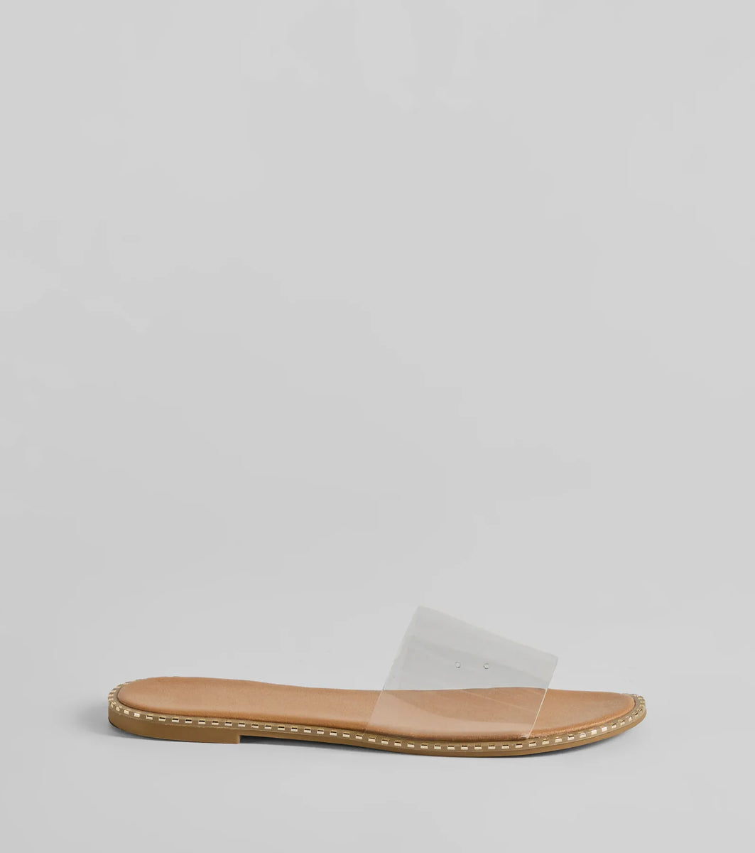 Clear Obsession PVC Flat Sandals & Windsor