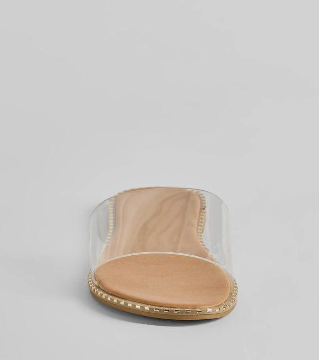 Clear Obsession PVC Flat Sandals Windsor