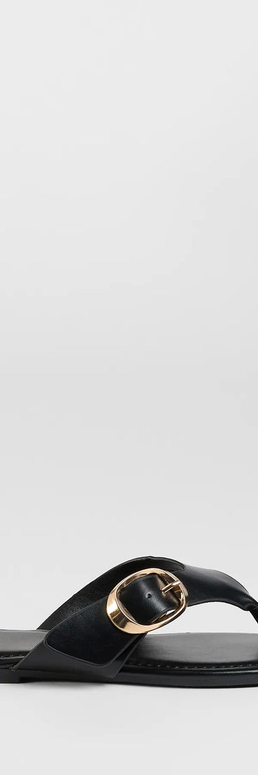 Get inspired with the Statement Gleam Buckle Thong Sandals, a feed-worthy black piece that’s part of Windsor's updated and curated women’s clothing edit packed with must-have fall outfit ideas.