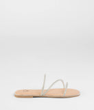 Always Glowing Rhinestone Strap Sandals