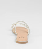 Always Glowing Rhinestone Strap Sandals