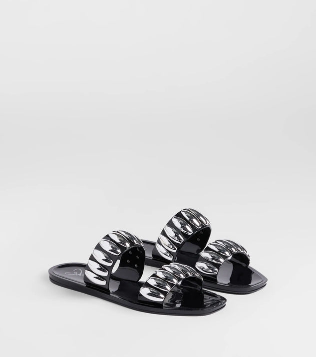 Such A Stud Strappy Jelly Sandals