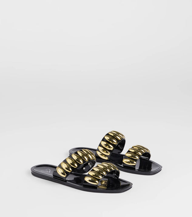 Such A Stud Strappy Jelly Sandals