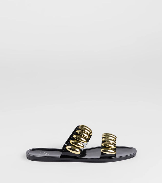 Such A Stud Strappy Jelly Sandals