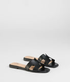 Fave Chic Cutout Strap Sandals