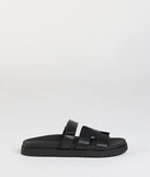 Sunny Vibe Cutout Strappy Slide Sandals