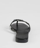 Stay on-trend this season with the Stylishly Glam Strappy Rhinestone Pearl Sandals in black, a must-have for creating stylish and effortless spring outfits for women.