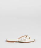 Stay on-trend this season with the Stylishly Glam Strappy Rhinestone Pearl Sandals in white, a must-have for creating stylish and effortless spring outfits for women.