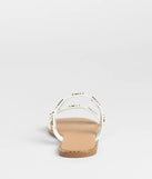Stay on-trend this season with the Impressive Style Strappy Sandals in white, a must-have for creating stylish and effortless spring outfits for women.