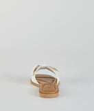 Elevate warm-weather looks with Such A Delight Bow Flat Sandals in white, a pair of trendy sandals bringing chic, modern flair to every step.