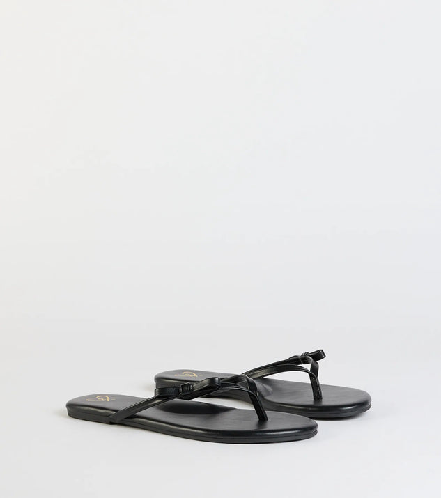 So Cute Bow Thong Sandals