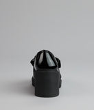 Gloss And Bow Block Heel Loafers