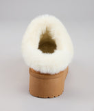 Cozy Girl Platform Faux Fur Slippers