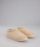 Cozy Status Faux Suede Platform Slippers