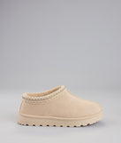 Cozy Status Faux Suede Platform Slippers