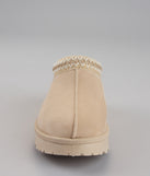 Cozy Status Faux Suede Platform Slippers