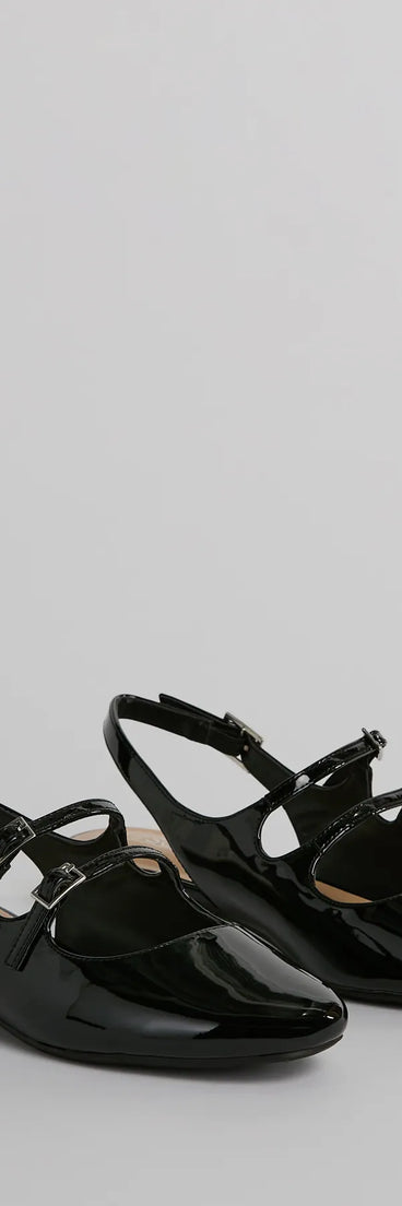 The Everyday Sling Back Patent Leather Flats