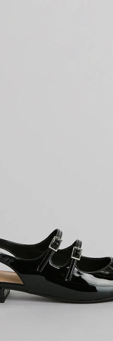 The Everyday Sling Back Patent Leather Flats