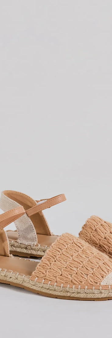 Fashionable Good Time Espadrille Flat Sandals