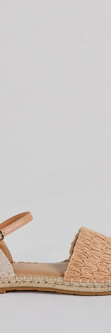 Fashionable Good Time Espadrille Flat Sandals