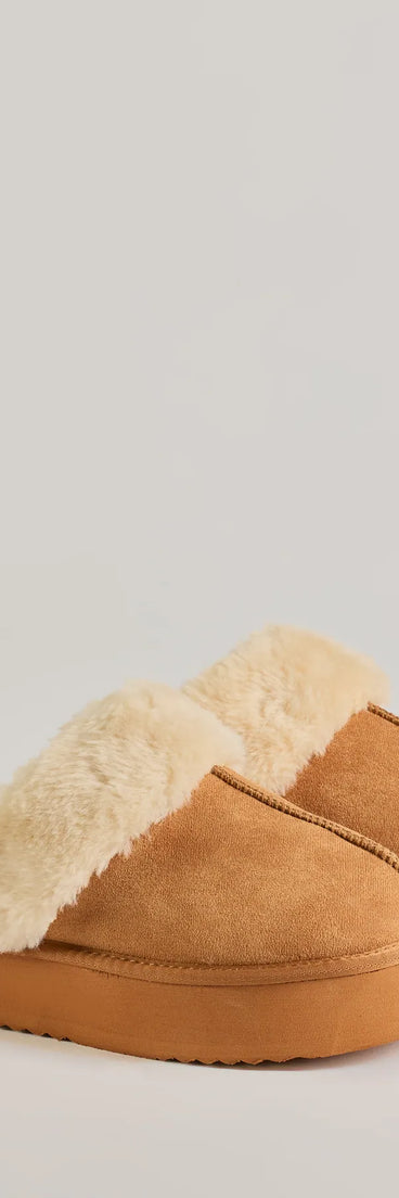 Cozy Luxe Faux Sherpa Lined Platform Shoes