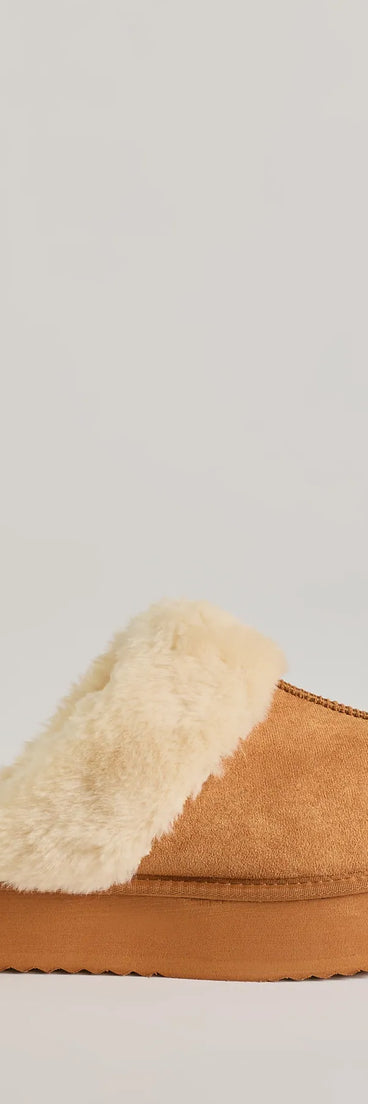 Cozy Luxe Faux Sherpa Lined Platform Shoes