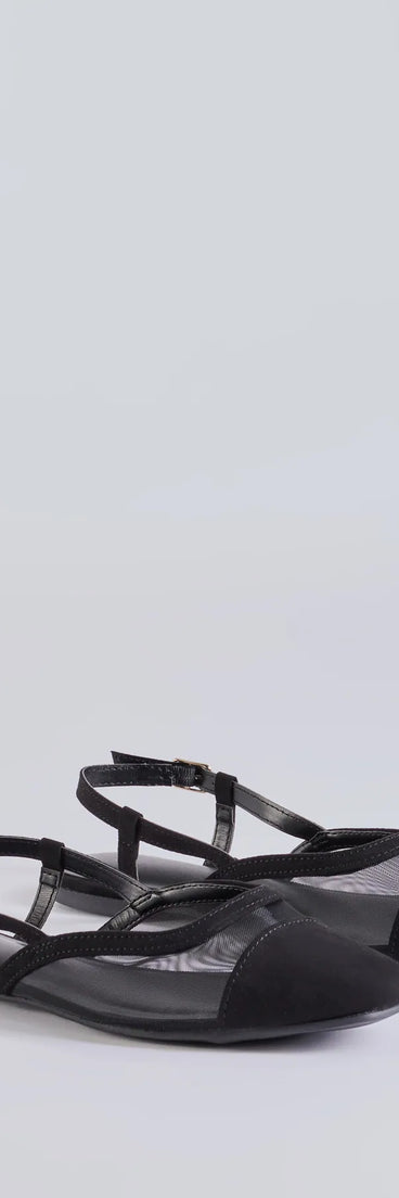 The Classically Chic Slingback Colorblock Ballet Flats are women's black shoes for work, featuring a sleek silhouette and cushioned sole for all-day comfort, and are a trendy choice for professional or business casual outfits.