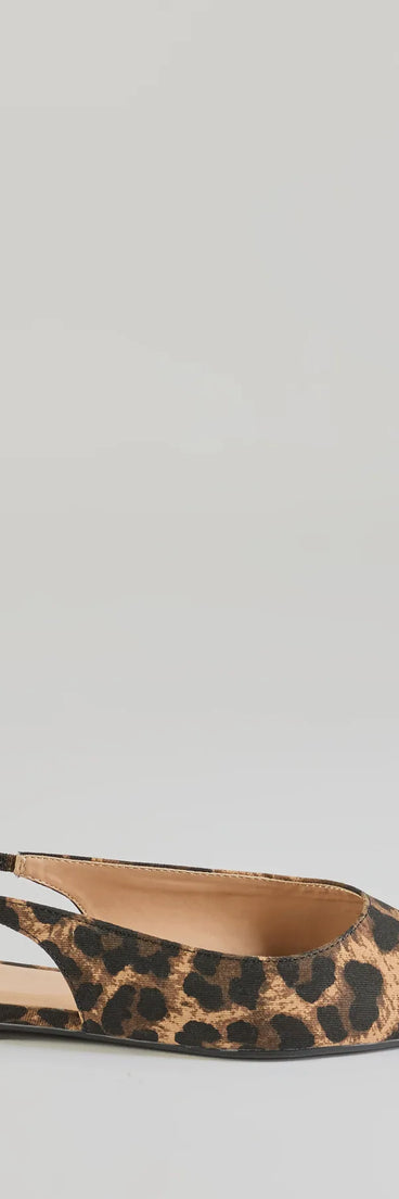 The Untamed Chic Leopard Print Pointy Flats are women's leopard print shoes for work, featuring a sleek silhouette and cushioned sole for all-day comfort, and are a trendy choice for professional or business casual outfits.