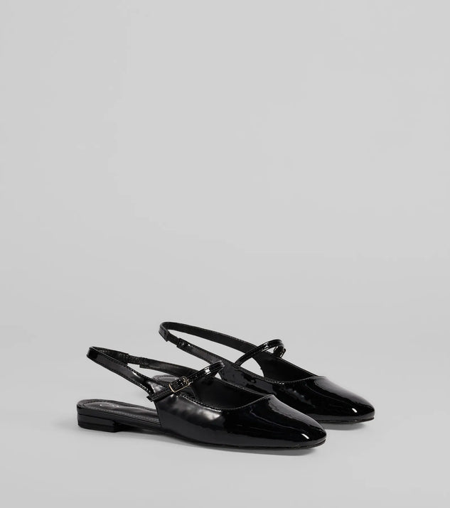 Adorable Essentials Slingback Mary Jane Flats