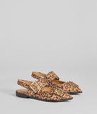 Sassy Stride Leopard Print Buckle Strap Flats