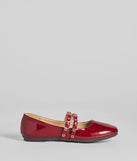 Sleek Buckled Strappy Patent Faux Leather Flats
