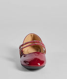 Sleek Buckled Strappy Patent Faux Leather Flats
