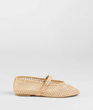Stay on-trend this season with the Adorable Style Braided Mesh Ballet Flats in natural, a must-have for creating stylish and effortless spring outfits for women.