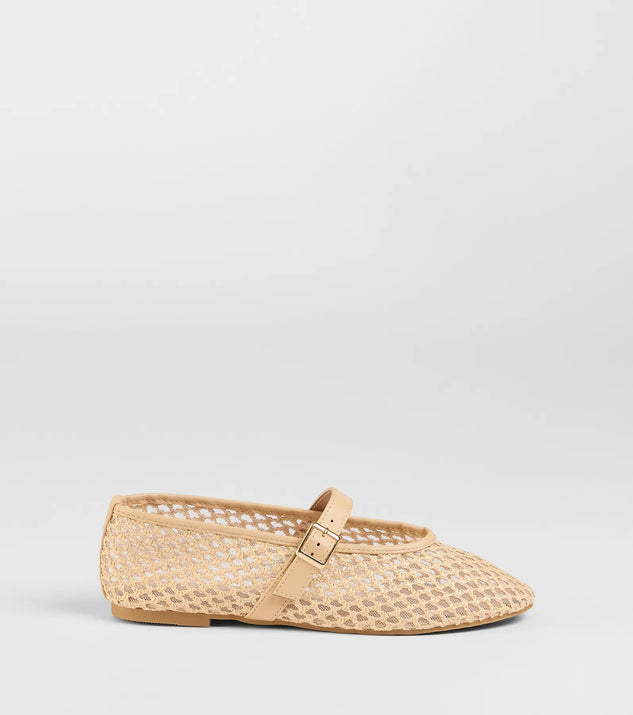 Adorable Style Braided Mesh Ballet Flats | Windsor